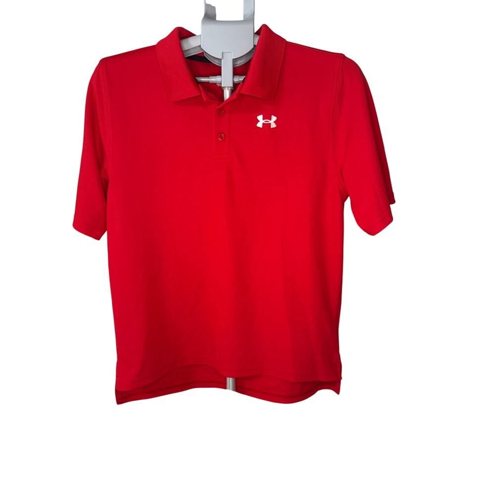 Under Armour Red Performance Polo Shirt Youth XL